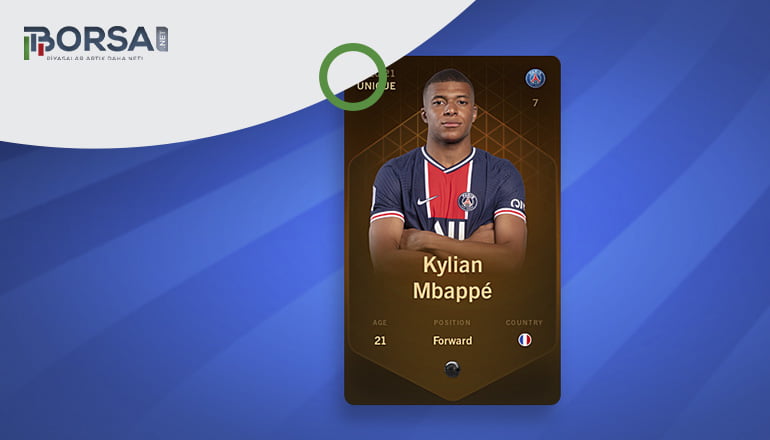 Sorare'de Kylian Mbappé kartı 416.000 Euro'ya satıldı