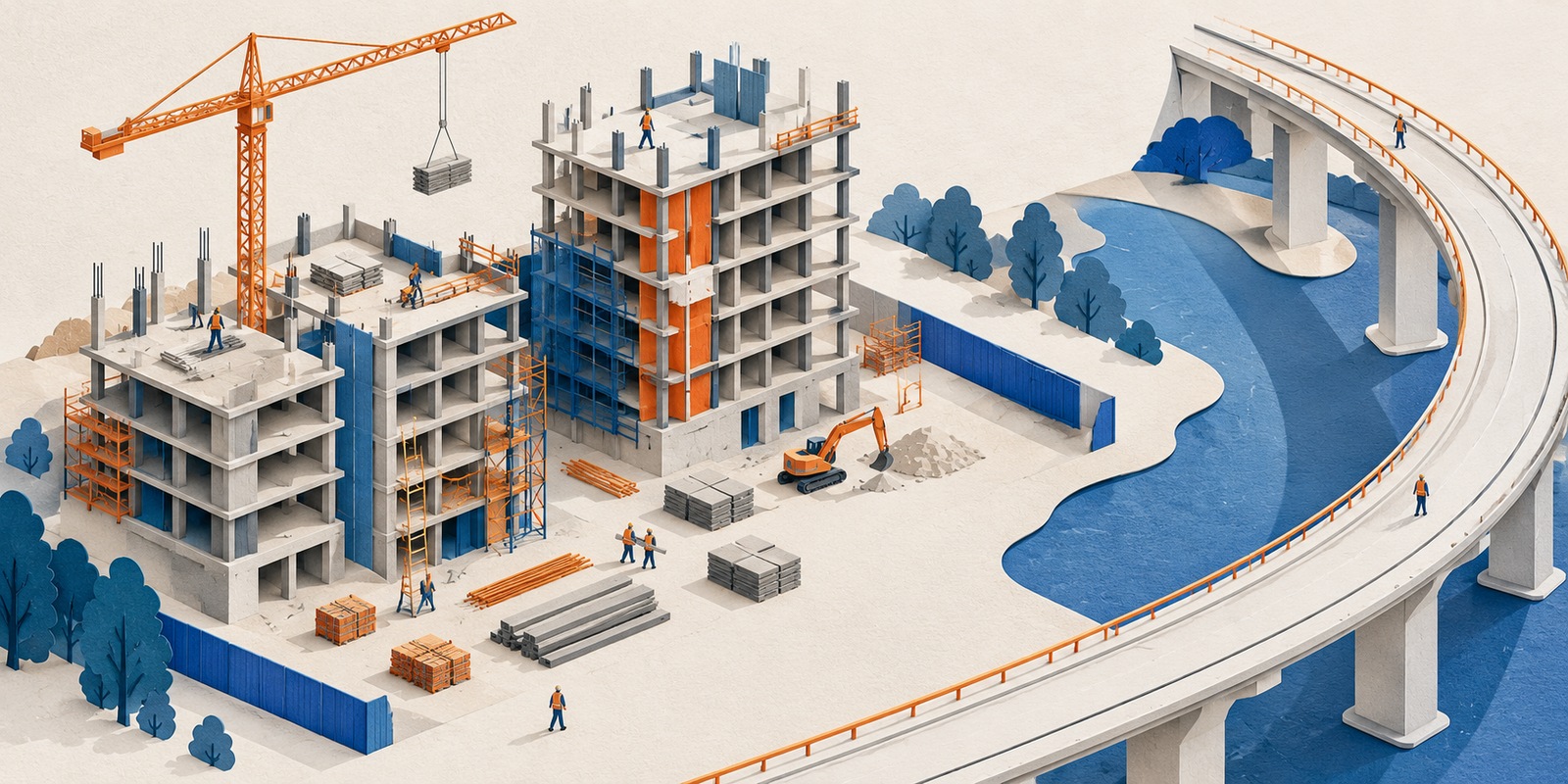 İnşaat üretimi ağustosta aylık yüzde 4 arttı